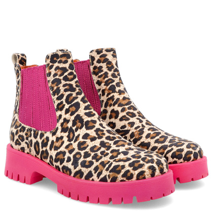 Kolorowe sztyblety - TYMOTEO A1001 PANTERA RÓŻ