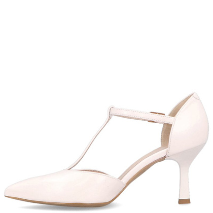 Szpilki z paskami - KOTYL 3793 PERŁOWO RÓŻOWE