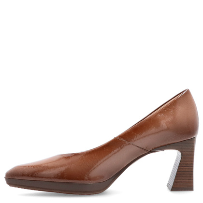 Hiszpańskie czółenka na słupku - HISPANITAS HV254245 BRĄZOWE