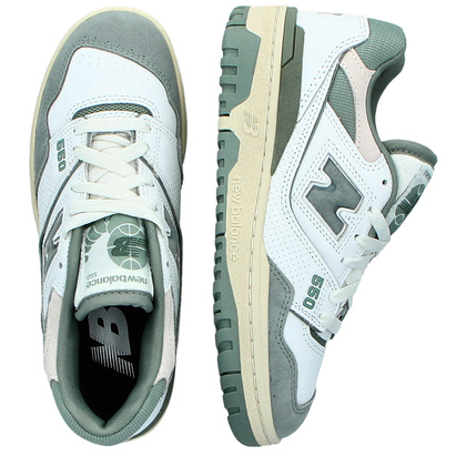 Sneakersy damskie - NEW BALANCE BBW550NED BIAŁO-ZIELONE