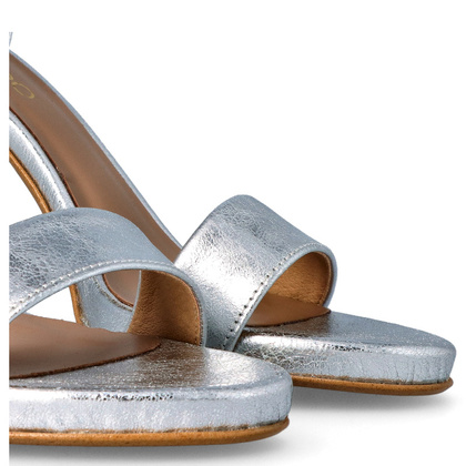 Sandały na szpilce - TYMOTEO LALI SREBRNE