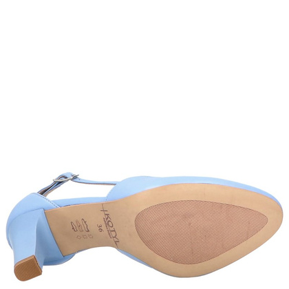 Taneczne czółenka ślubne - KOTYL 7079 NIEBIESKIE