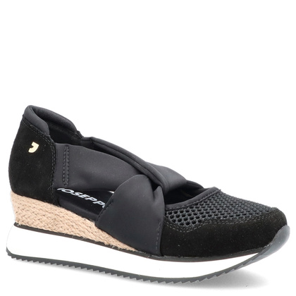 Hiszpańskie sneakersy na koturnie - GIOSEPPO 74059 CZARNE