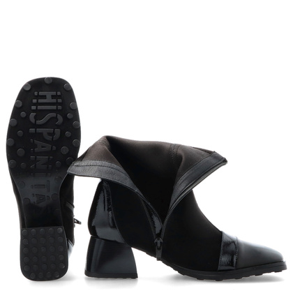 Hiszpańskie botki na obcasie - HISPANITAS HI254219 CZARNE