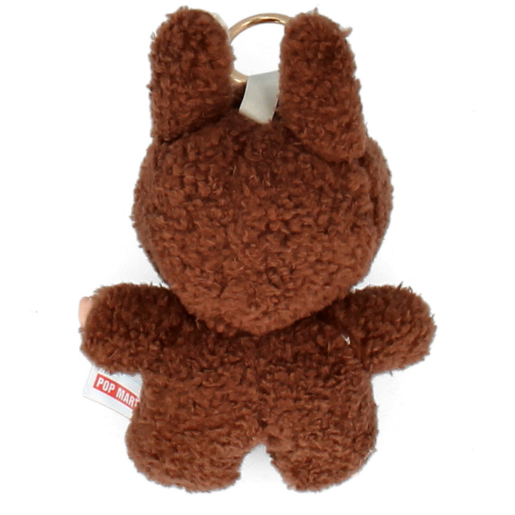 Zawieszka do torebki maskotka LABUBU z ubrankiem - B26 BRĄZ