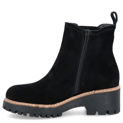 Skórzane sztyblety damskie - FILIPPO DBT4805/24 CZARNE