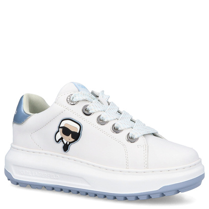 Sneakersy damskie - KARL LAGERFELD KAPRI KL67530 BIAŁE