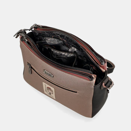 Torebka damska trzykomorowa - ANEKKE MADEMOISELLE PARISIAN 41813-184