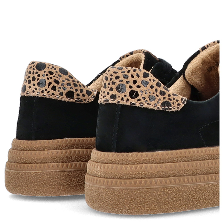 Modne sneakersy ze skóry - FILIPPO DP7114/25 CZARNE
