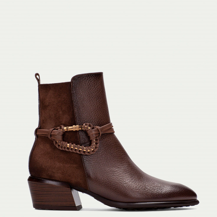 ZESTAW BUTY + TOREBKA - HISPANITAS PHI254297 TOSCASNIO G100 BRĄZOWY