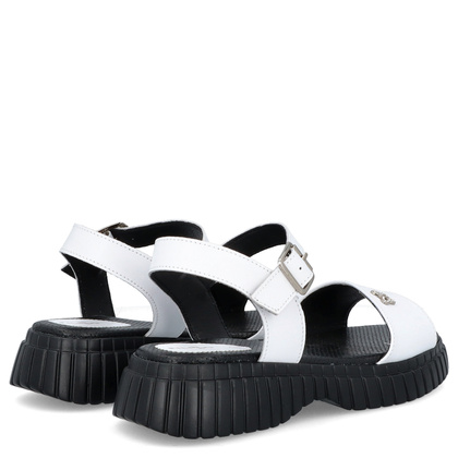 Wygodne sandały ze skóry - FILIPPO DS6811/25 BIAŁE