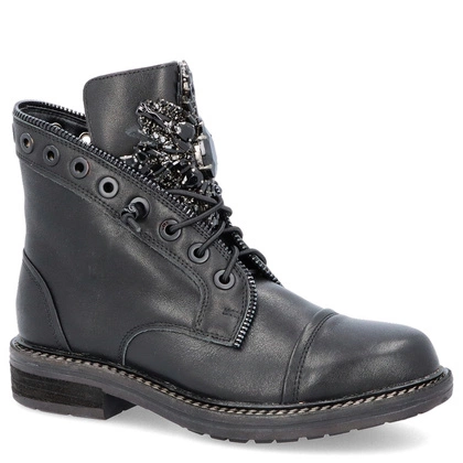 Hiszpańskie botki premium -  ALMA EN PENA I23600 CZARNE