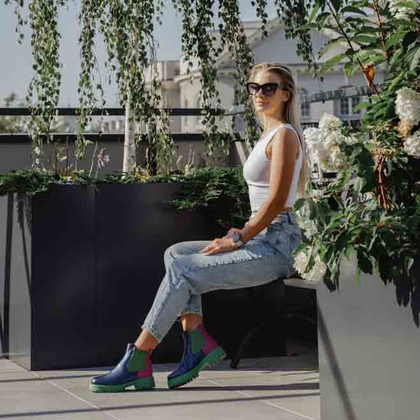 Kolorowe sztyblety - TYMOTEO A1001 KOLOROWE