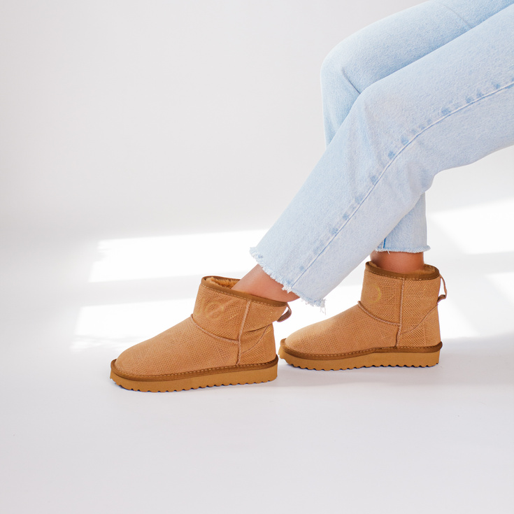 Śniegowce damskie premium - LIU JO JIL 02 CAMEL