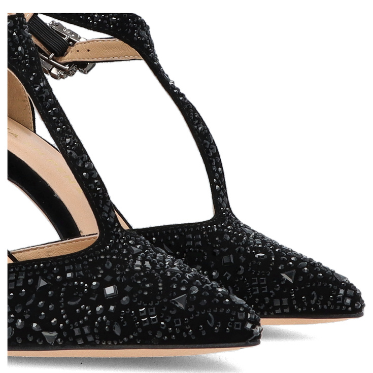 Hiszpańskie szpilki z paskiem - ALMA EN PENA V250410 CZARNE