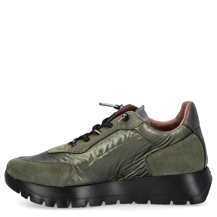 Hiszpańskie sneakersy premium - WONDERS A-2464 KHAKI