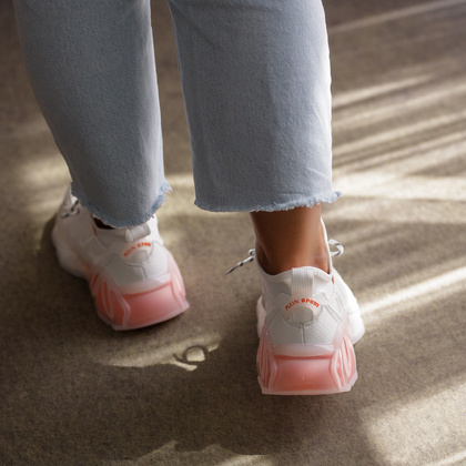 Sneakersy premium - PLEIN SPORT PACS USC0435 BIAŁE