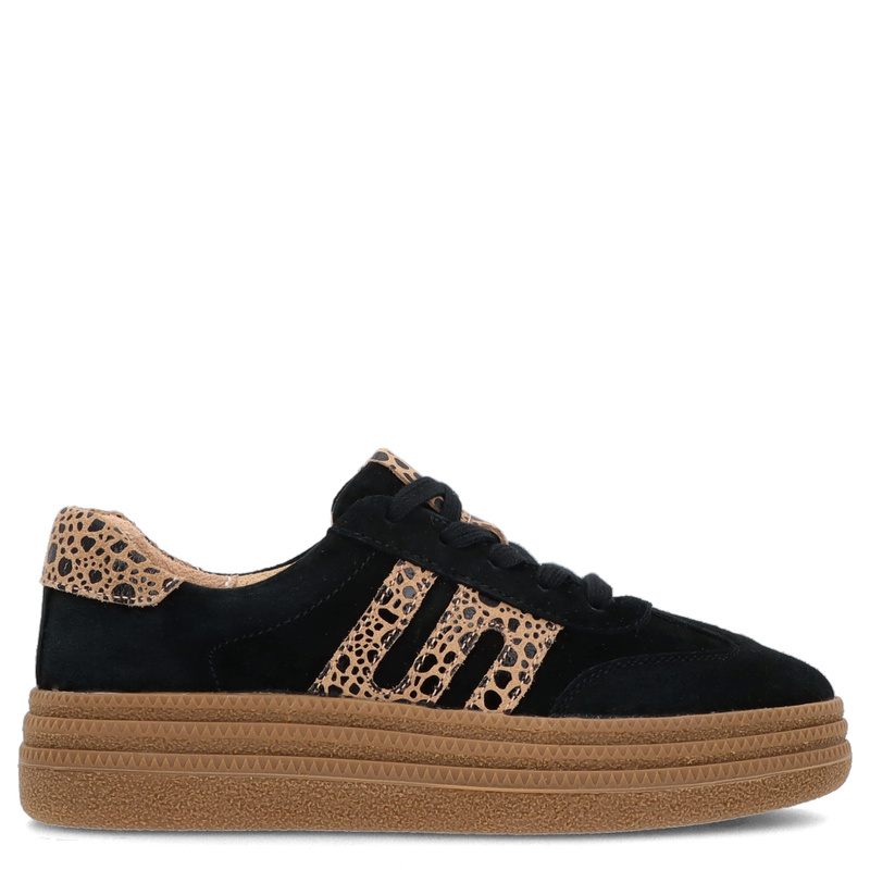 Modne sneakersy ze skóry - FILIPPO DP7114/25 CZARNE