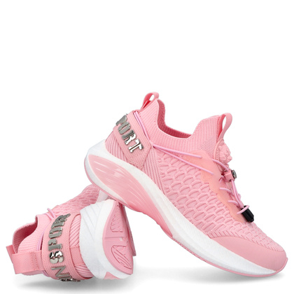 Sneakersy z siateczki premium - PLEIN SPORT SAES USC0751 RÓŻOWE