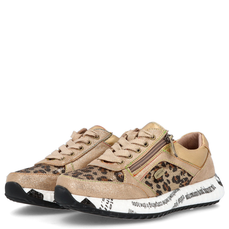 Modne sneakersy damskie - LAURA VITA BURTON 11 ZŁOTE