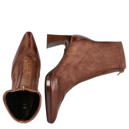 Hiszpańskie botki z zamkiem - HISPANITAS HI254186 BRĄZOWE