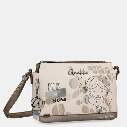 Torebka damska trzykomorowa - ANEKKE MUSE OLYMPIA 42743-184