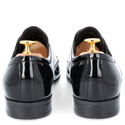 Lakierowane półbuty męskie - TAPI H-6914 CZARNE