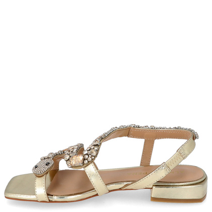 Eleganckie hiszpańskie sandały - ALMA EN PENA V240730 ZŁOTE