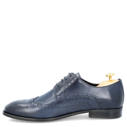 Wizytowe półbuty męskie - TAPI A-6688 GRANATOWE