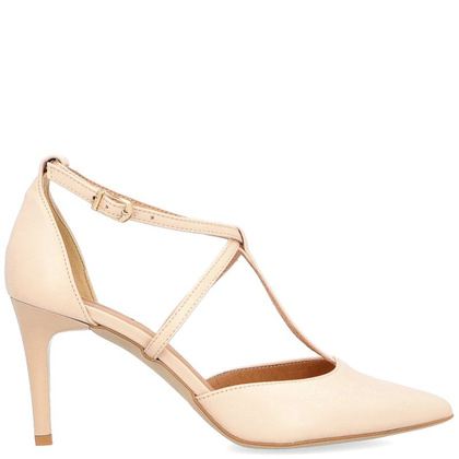 Klasyczne ślubne szpilki - TYMOTEO PANNA BEŻOWE