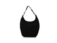 Torebka skórzana worek - TOSCANIO A284 CZARNY