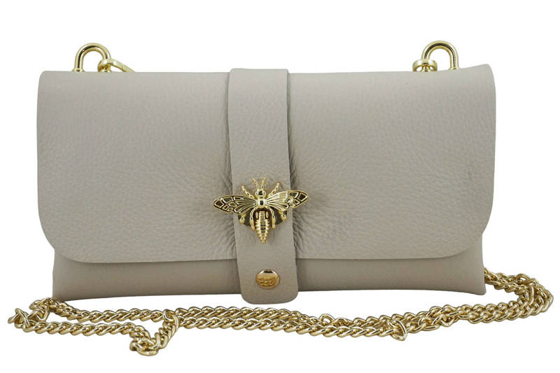 Torebka ze skóry naturalnej - BARBERINIS 958/10 BEŻOWA