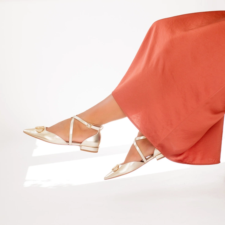 Złote baleriny premium LIU JO VIOLA 19 – najlepszy wybór na Andrzejki