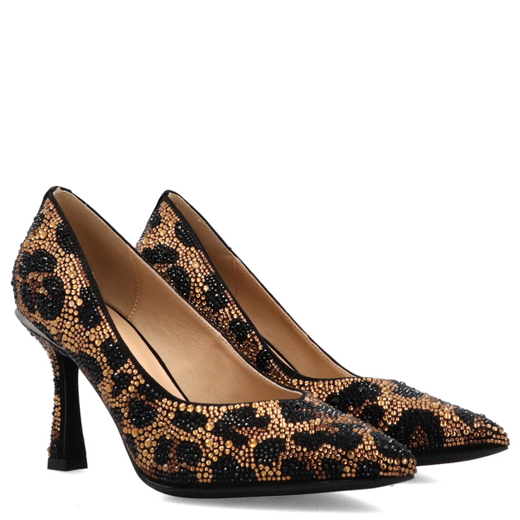 Hiszpańskie szpilki z cyrkoniami - ALMA EN PENA I250403 PANTERKA