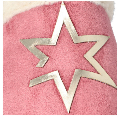 Luksusowe kapcie z futerkiem - MACARENA ANAIS 26 RÓŻOWE