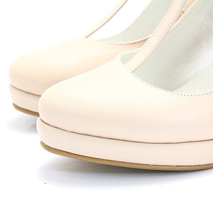 Buty ślubne z podsuwką - TYMOTEO BAFIA BEŻOWE