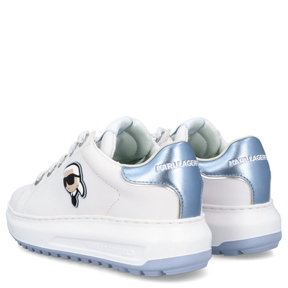 Sneakersy damskie - KARL LAGERFELD KAPRI KL67530 BIAŁE