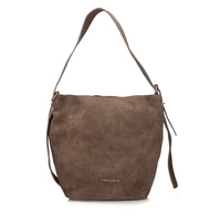 Torebka skórzana - TOSCANIO G100 CIEMNY BEŻ