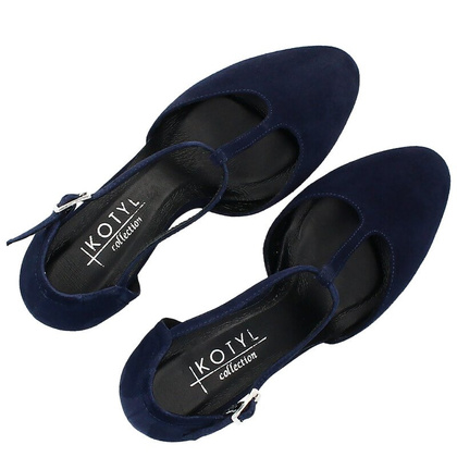 Buty taneczne - KOTYL 7063 GRANATOWE