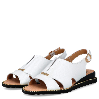 Lekkie sandały ze skóry - FILIPPO DS4470/25 BIAŁE
