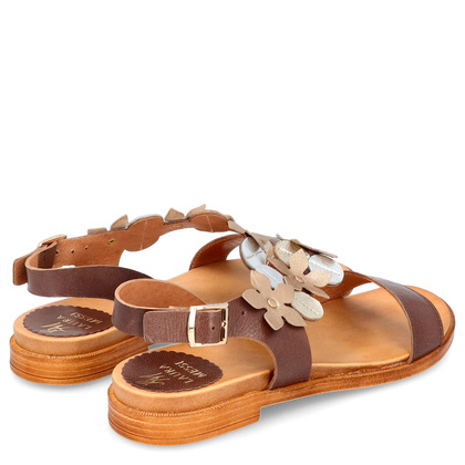 Eleganckie sandały - LAURA MESSI 2762 BRĄZ
