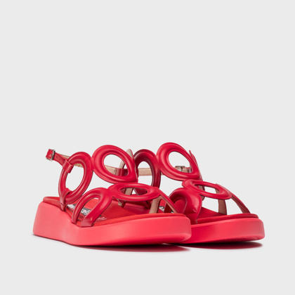 Hiszpańskie sandały - WONDERS C-6533 CZERWONE