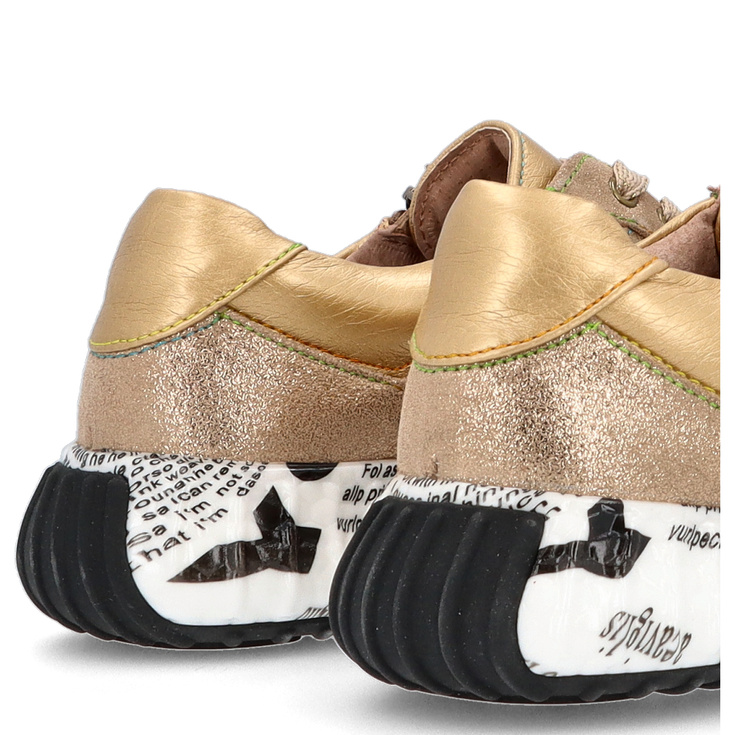 Modne sneakersy damskie - LAURA VITA BURTON 11 ZŁOTE