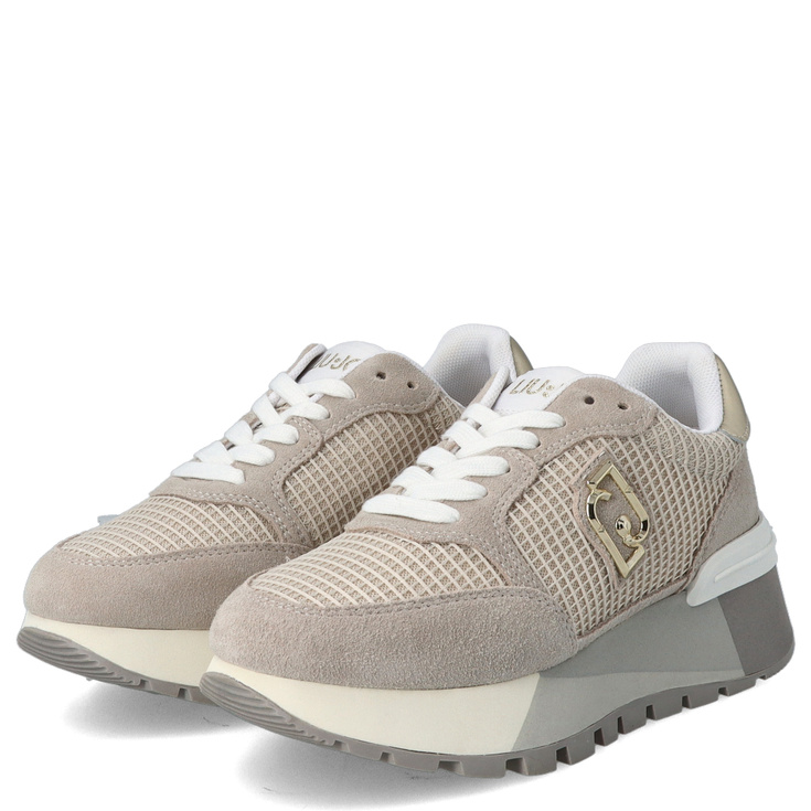 Sneakersy premium  - LIU JO AMAZING 25 BEŻOWE