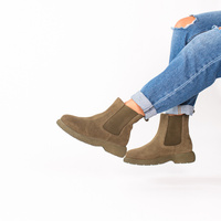 Zamszowe botki - GIOSEPPO 73624-A KHAKI