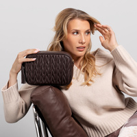 Listonoszka ze skóry naturalnej - TOSCANIO F226 BORDOWA