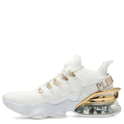 Sneakersy premium - PLEIN SPORT SADS USC0518 BIAŁE