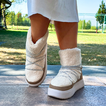 Hiszapńskie śniegowce damskie - GIOSEPPO 73266 BEŻOWE