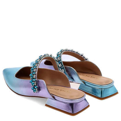 Klapki z zakrytymi palcami - ALMA EN PENA V240366 NIEBIESKIE