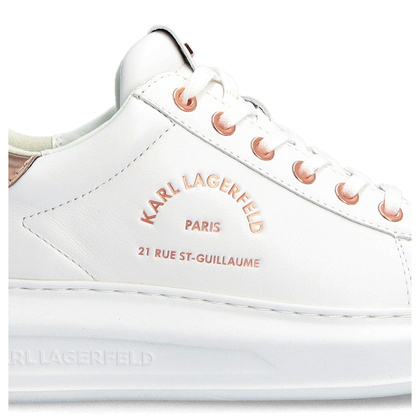 Sneakersy damskie - KARL LAGERFELD KAPRI KL62538 BIAŁE